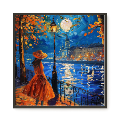 Moonlight Walk Canvas Wall Art