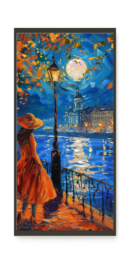 Moonlight Walk Canvas Wall Art