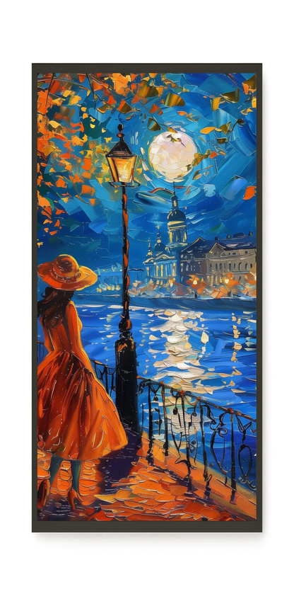 Moonlight Walk Canvas Wall Art