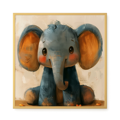 Cute Elephant Canvas Wall Art