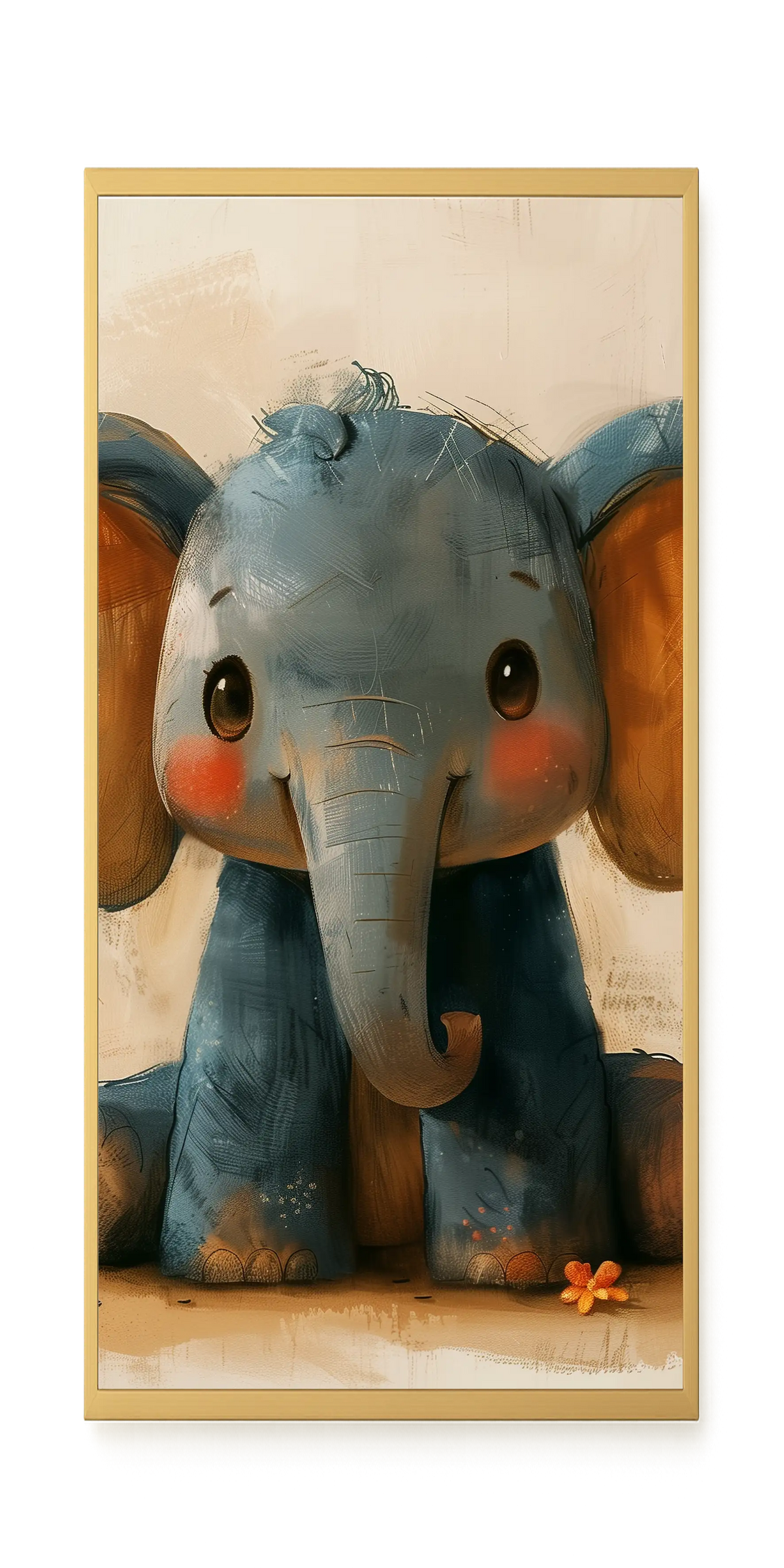 Cute Elephant Canvas Wall Art