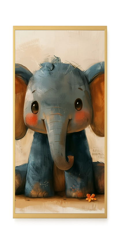 Cute Elephant Canvas Wall Art
