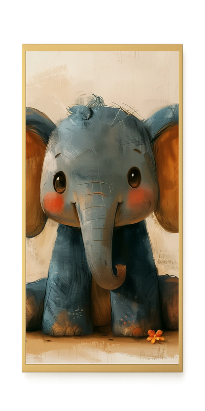 Cute Elephant Canvas Wall Art