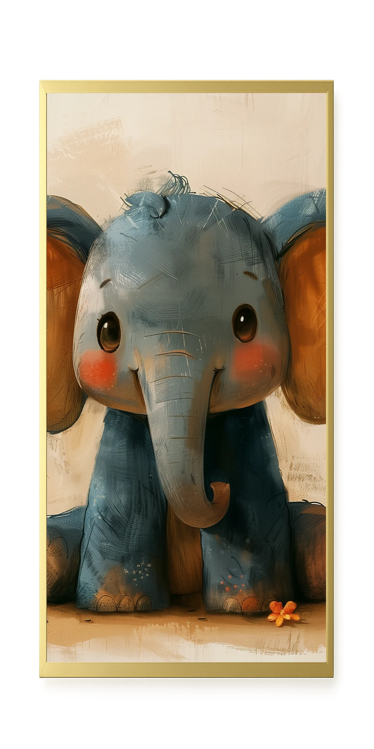 Cute Elephant Canvas Wall Art