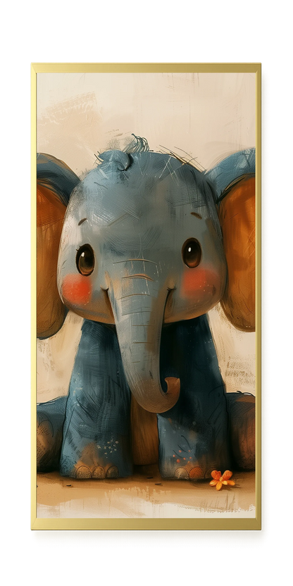 Cute Elephant Canvas Wall Art