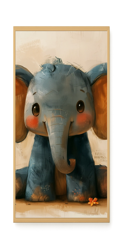 Cute Elephant Canvas Wall Art