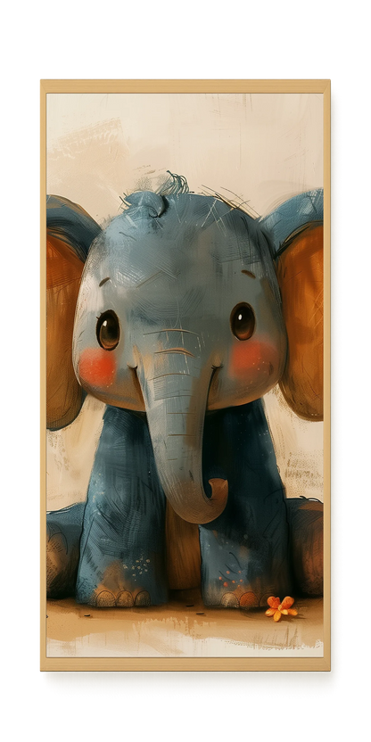 Cute Elephant Canvas Wall Art