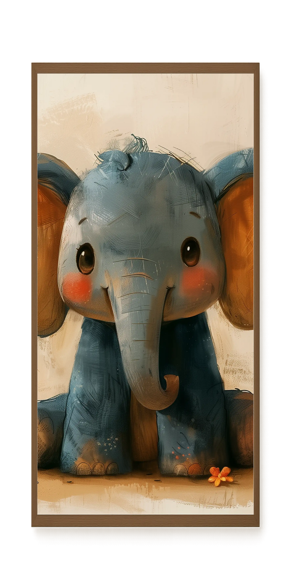 Cute Elephant Canvas Wall Art