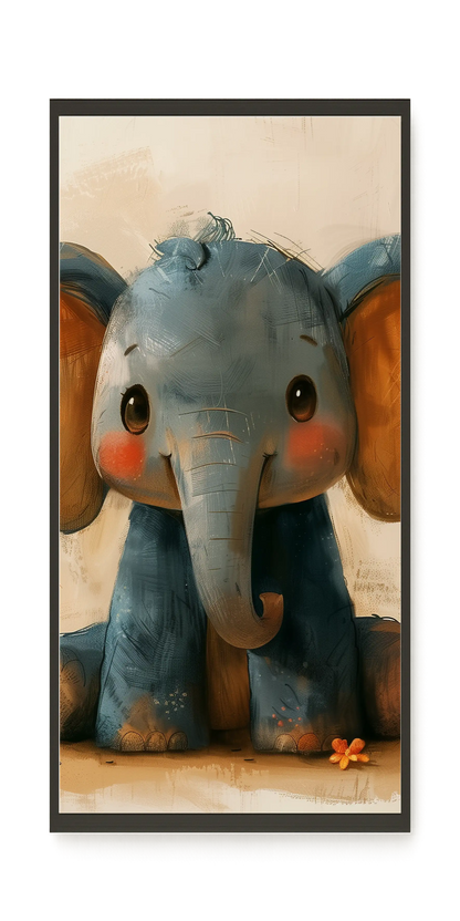Cute Elephant Canvas Wall Art