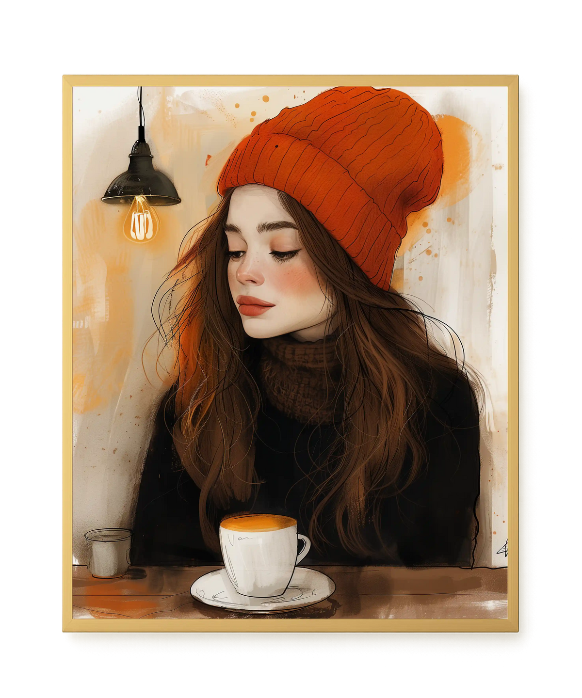 Warm Coffee Canvas Print