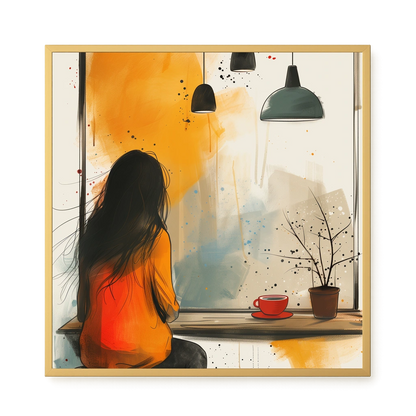 Quiet Window Canvas Wall Art
