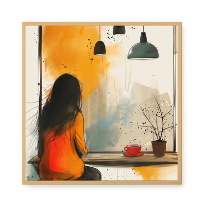 Quiet Window Canvas Wall Art
