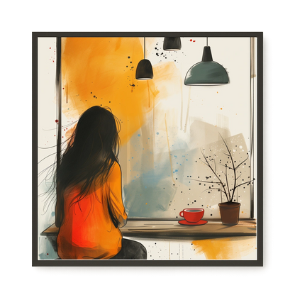 Quiet Window Canvas Wall Art
