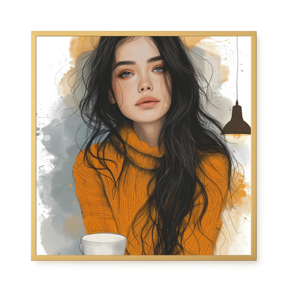 Soft Gaze Canvas Wall Art