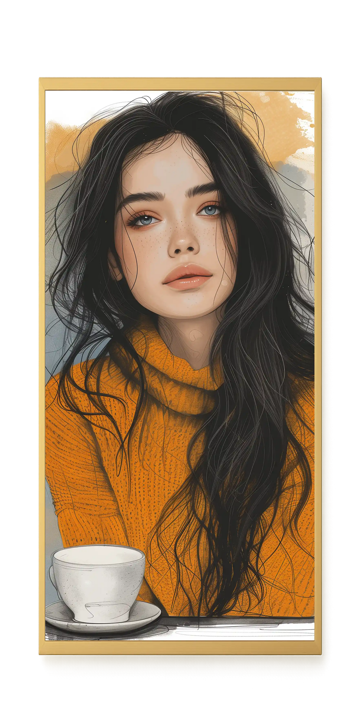 Soft Gaze Canvas Wall Art
