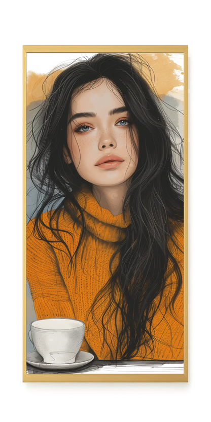 Soft Gaze Canvas Wall Art
