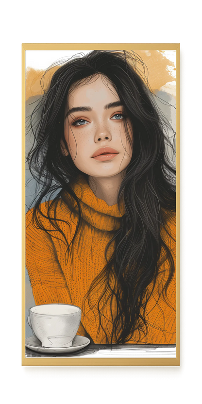 Soft Gaze Canvas Wall Art