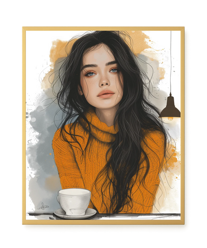 Soft Gaze Canvas Wall Art