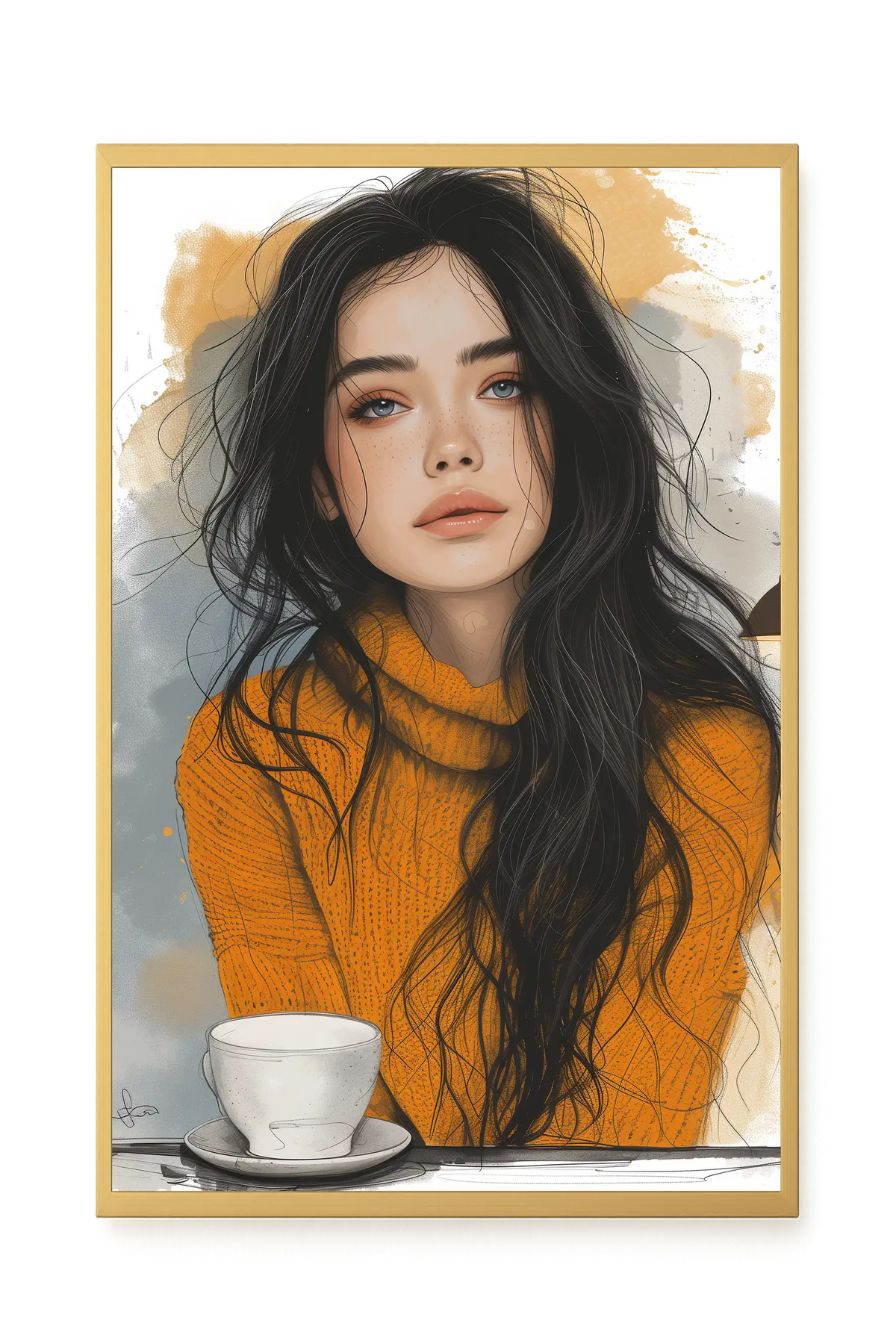 Soft Gaze Canvas Wall Art