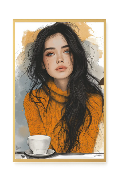 Soft Gaze Canvas Wall Art