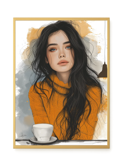 Soft Gaze Canvas Wall Art