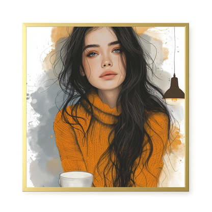 Soft Gaze Canvas Wall Art