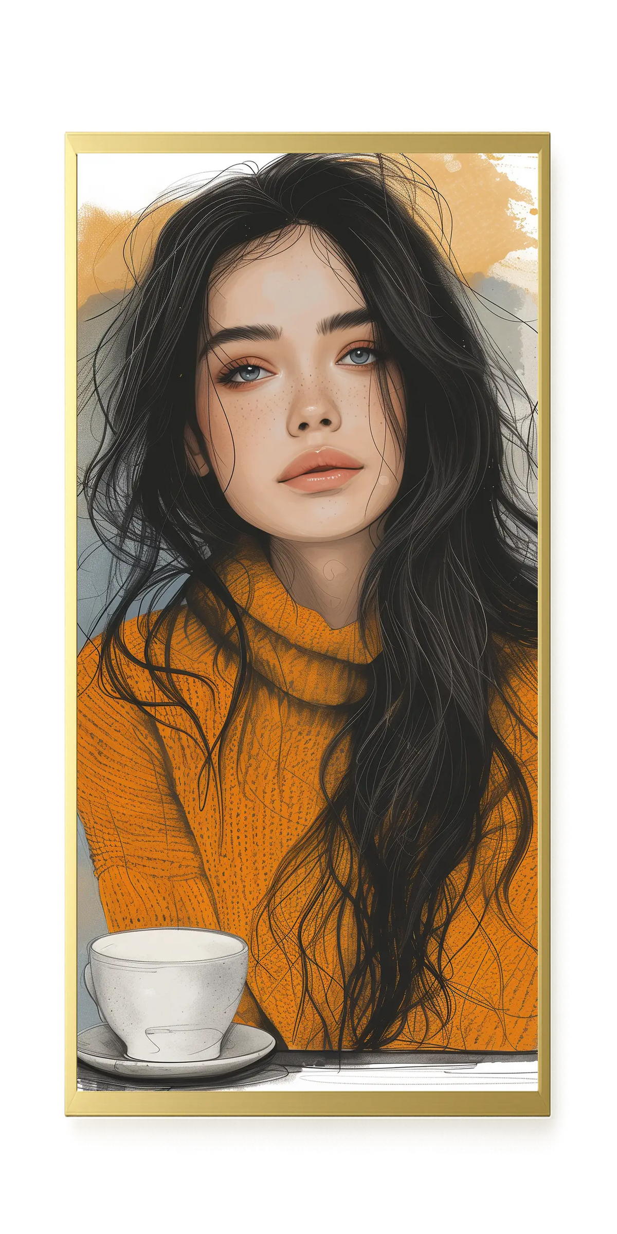 Soft Gaze Canvas Wall Art