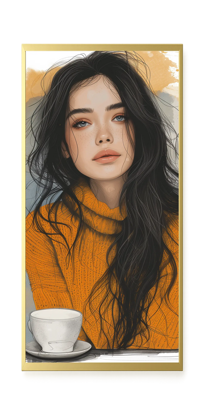 Soft Gaze Canvas Wall Art