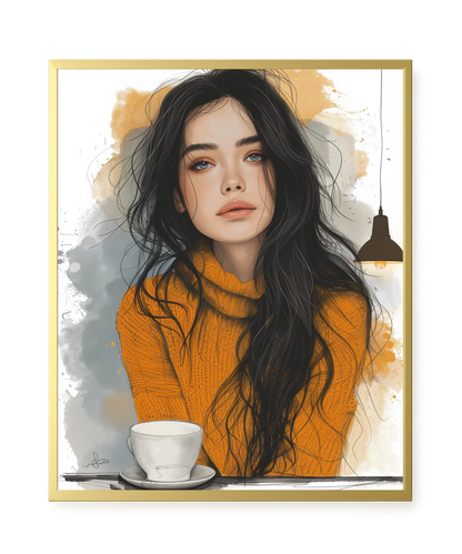 Soft Gaze Canvas Wall Art