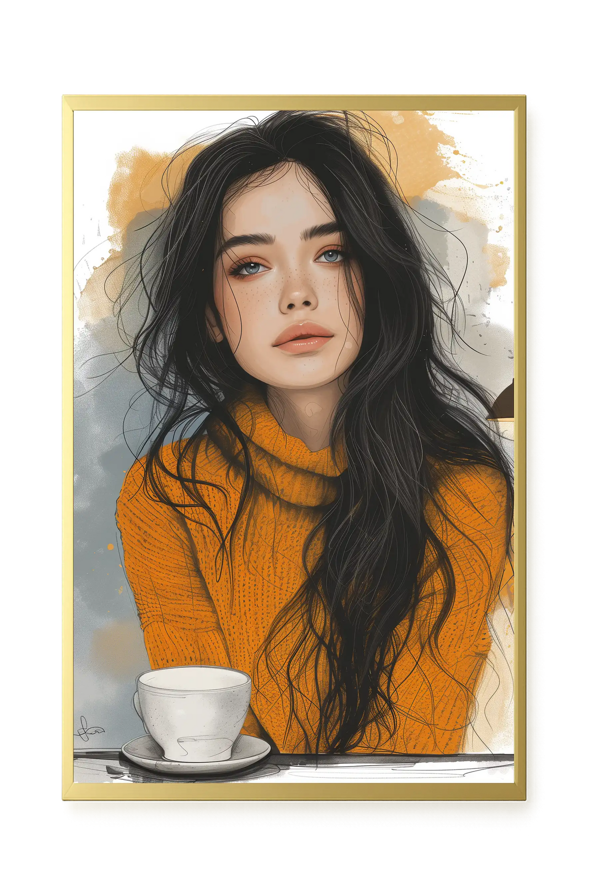 Soft Gaze Canvas Wall Art