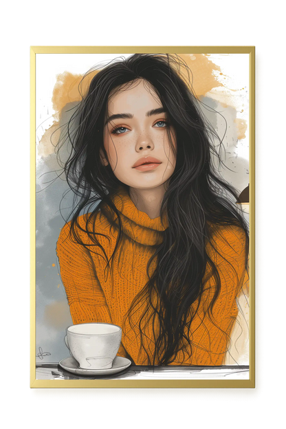 Soft Gaze Canvas Wall Art