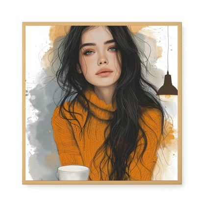 Soft Gaze Canvas Wall Art