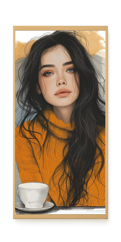 Soft Gaze Canvas Wall Art