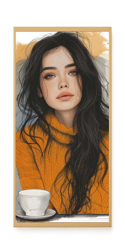 Soft Gaze Canvas Wall Art