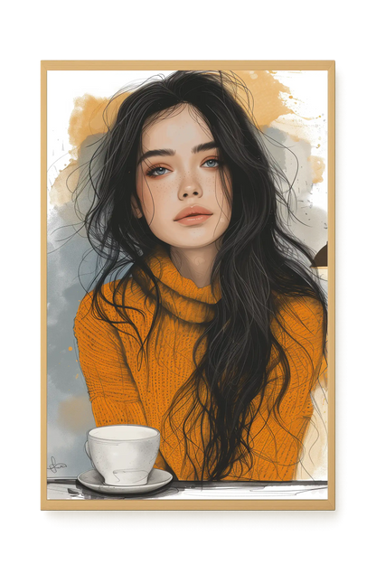Soft Gaze Canvas Wall Art