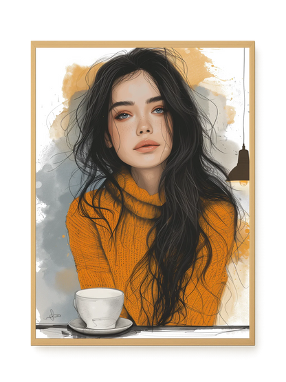 Soft Gaze Canvas Wall Art