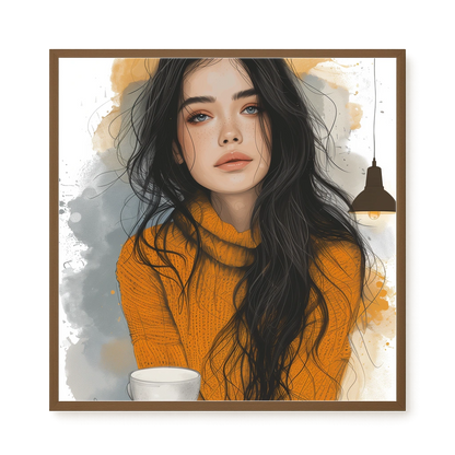 Soft Gaze Canvas Wall Art
