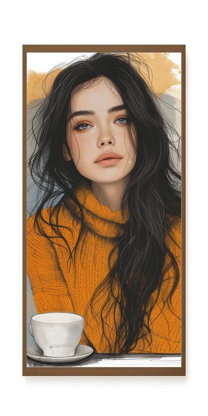Soft Gaze Canvas Wall Art