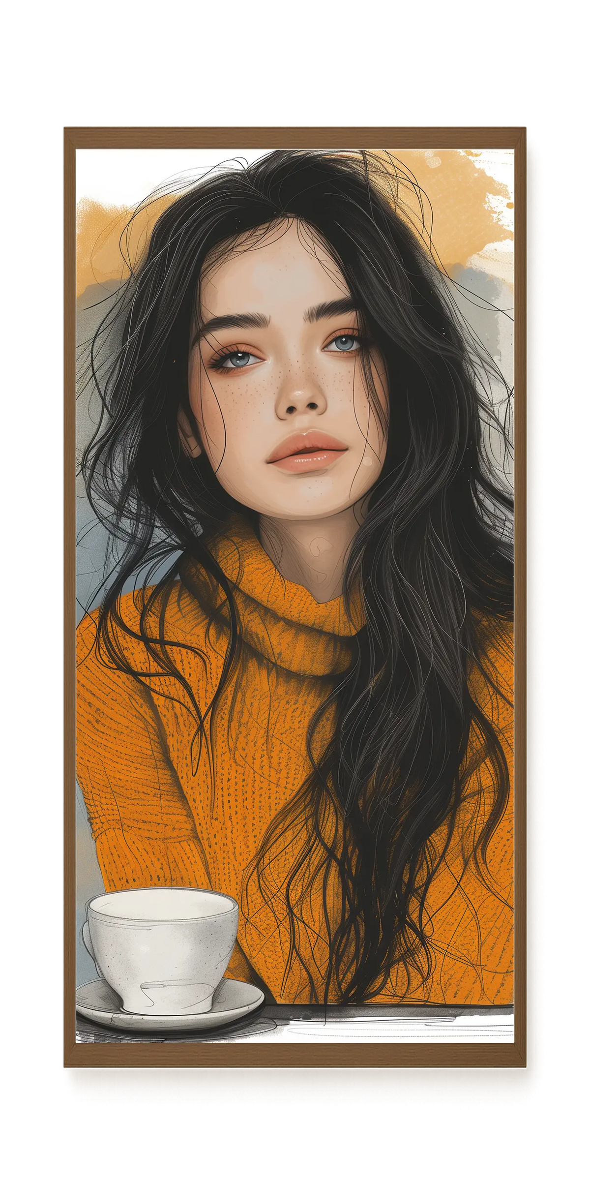 Soft Gaze Canvas Wall Art