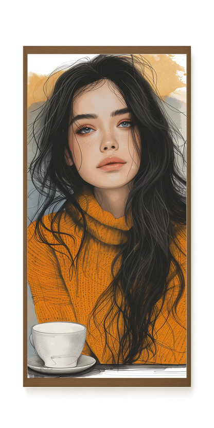 Soft Gaze Canvas Wall Art