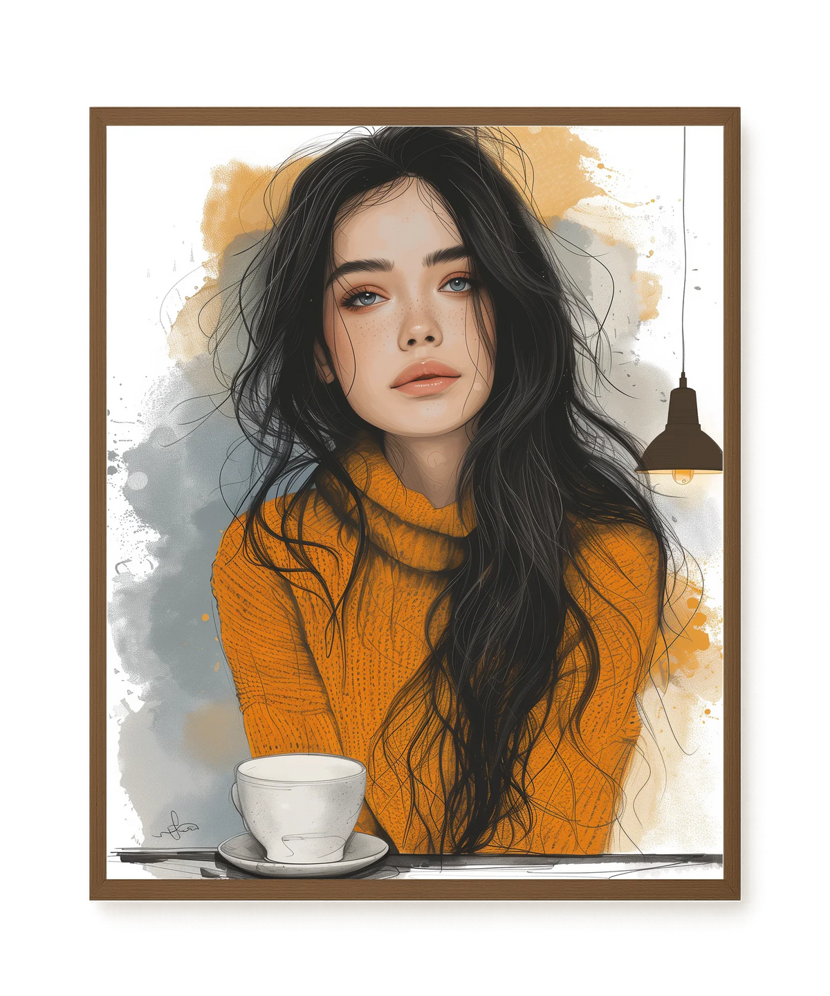 Soft Gaze Canvas Wall Art
