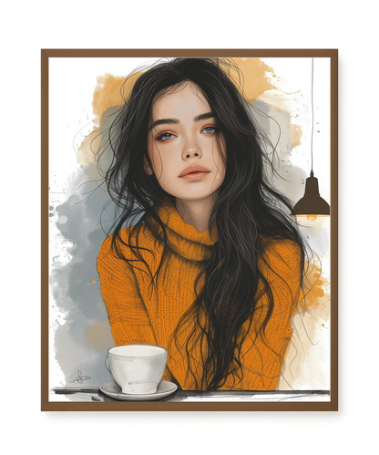 Soft Gaze Canvas Wall Art