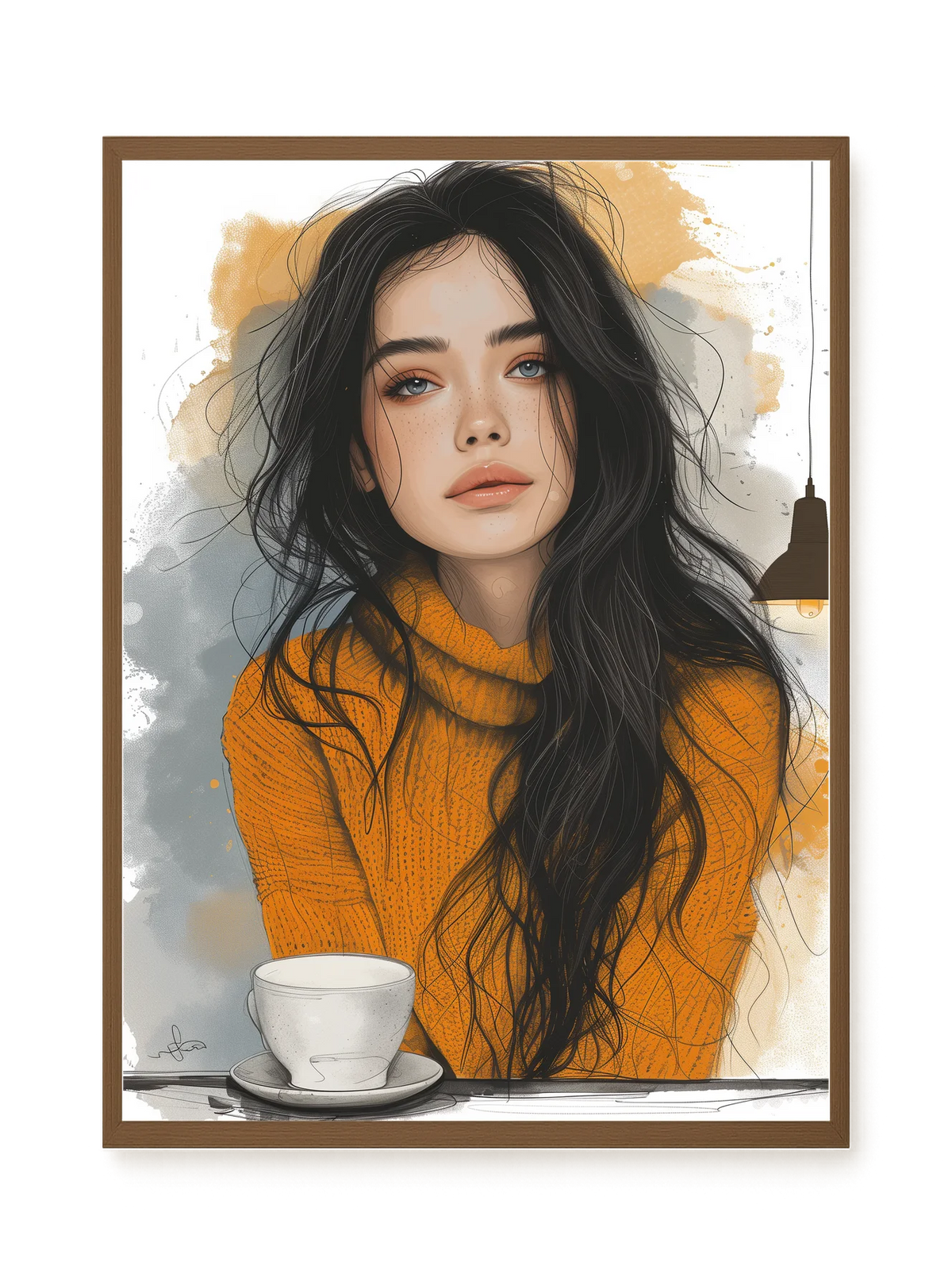 Soft Gaze Canvas Wall Art