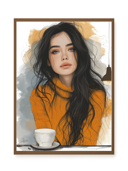 Soft Gaze Canvas Wall Art