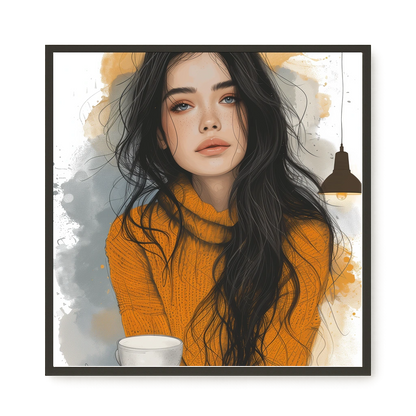 Soft Gaze Canvas Wall Art