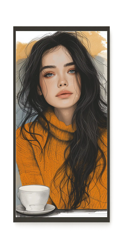 Soft Gaze Canvas Wall Art