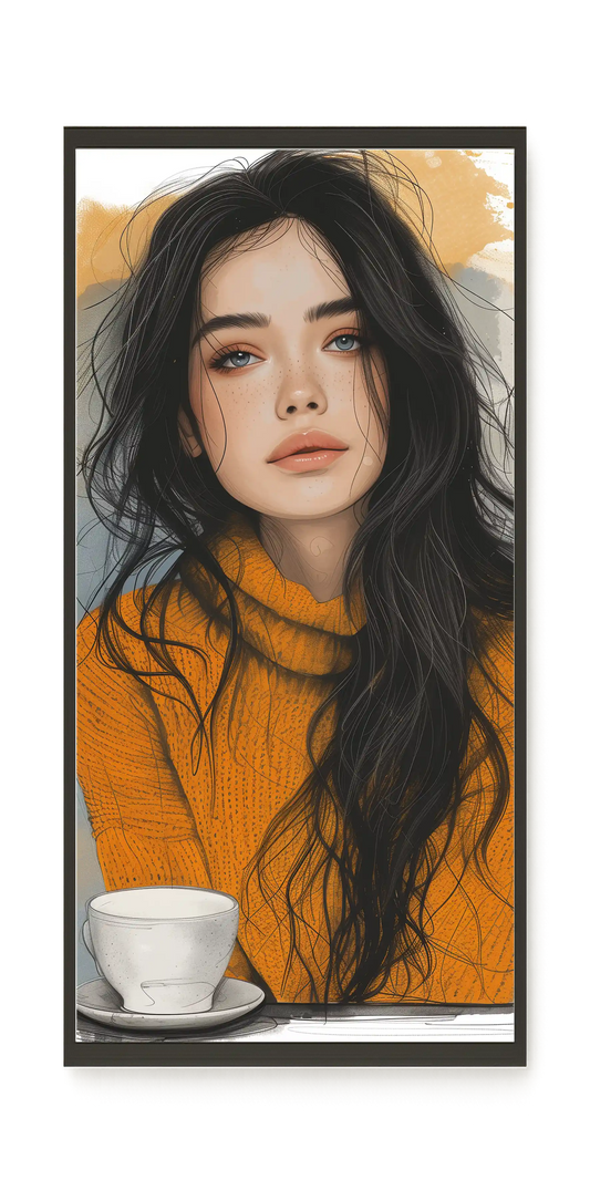 Soft Gaze Canvas Wall Art