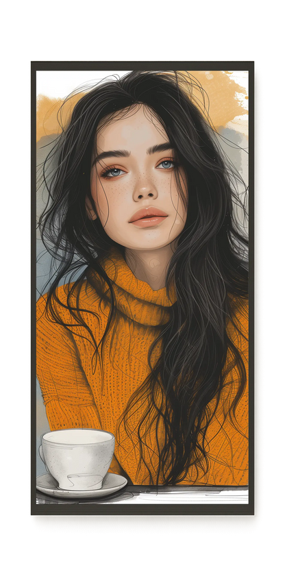 Soft Gaze Canvas Wall Art