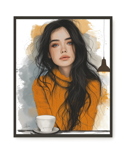Soft Gaze Canvas Wall Art