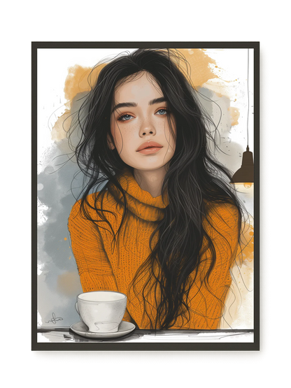 Soft Gaze Canvas Wall Art